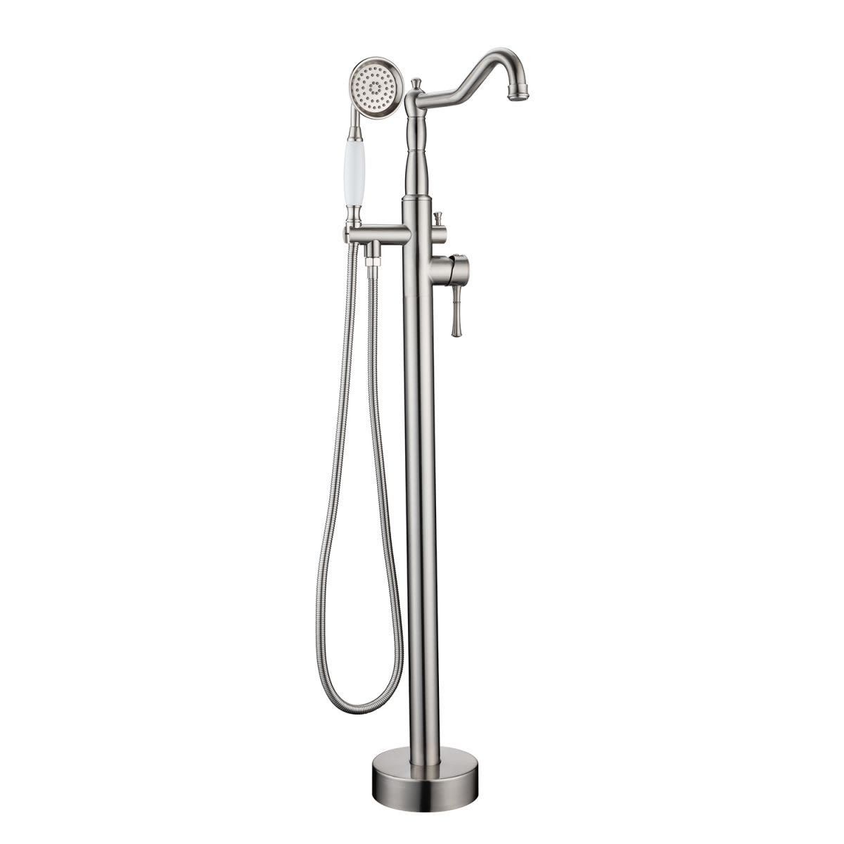 Single Handle Floor Mounted Clawfoot Tub Faucet with Handheld Shower RX8009