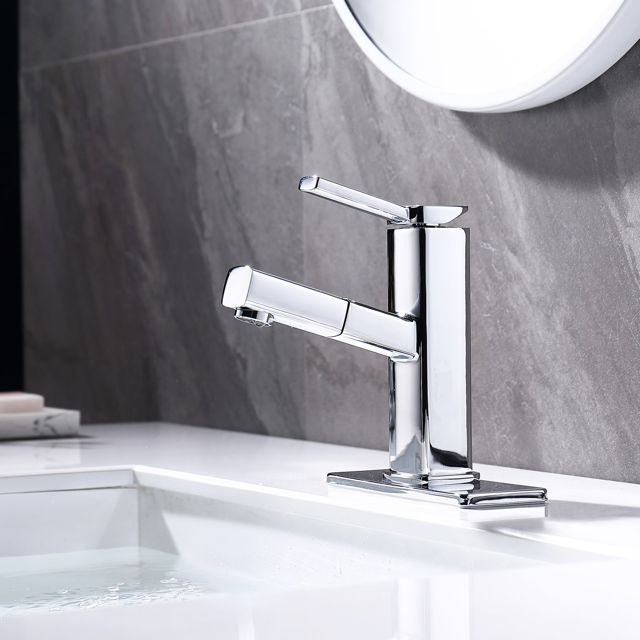 Single-Handle Pull-Out Bathroom Faucet RX5801