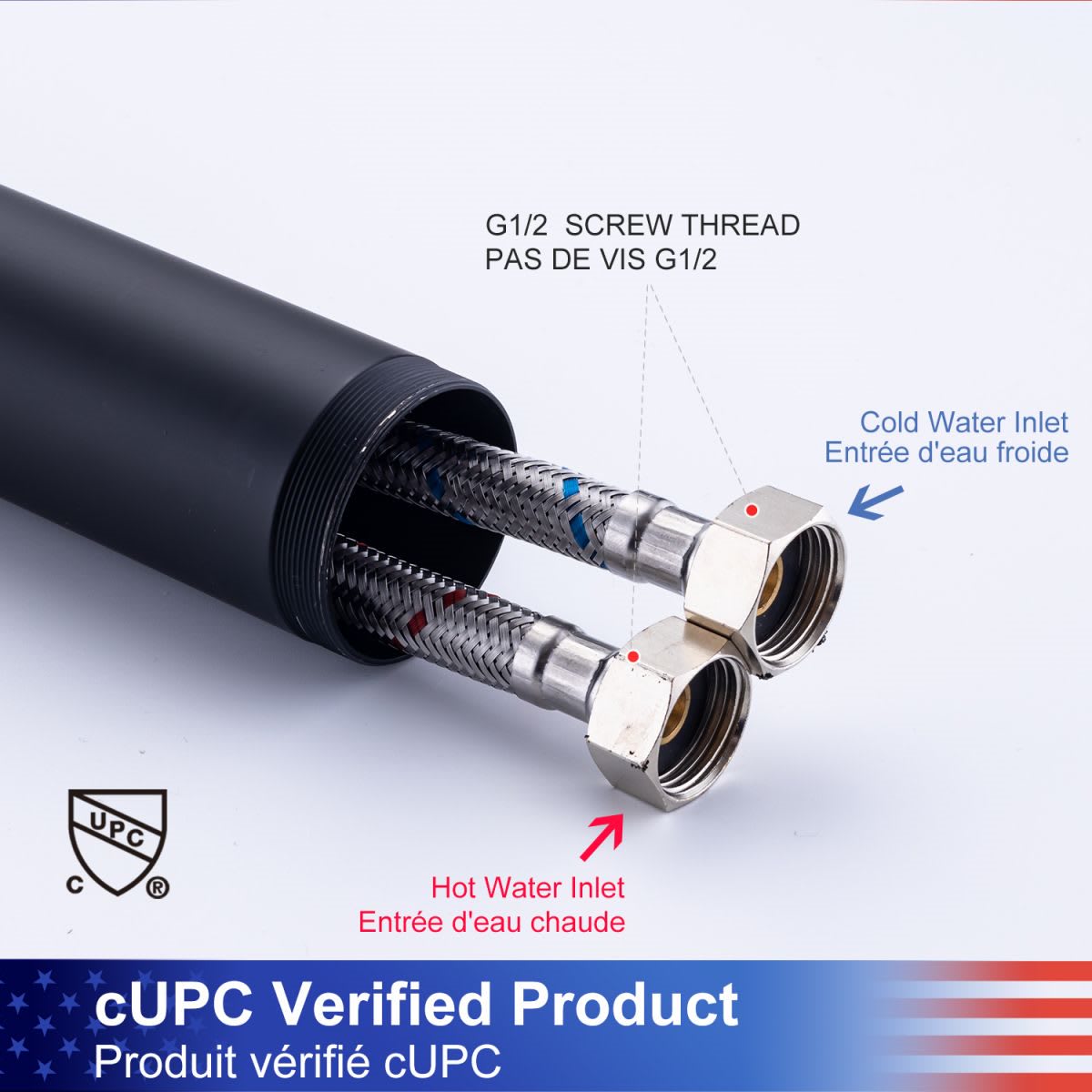 Single Handle Floor Mounted Clawfoot Tub Faucet with Handheld Shower RX8009