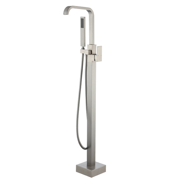Single Handle Floor Mounted Freestanding Tub Faucet with Handheld Shower RX8015