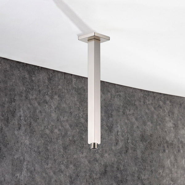8'' Square Shaped Ceiling Shower Arm With Flange L3-8