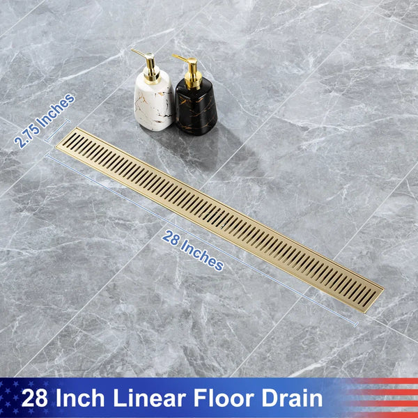 28'' W Linear Grid Shower Drain RX7002-28
