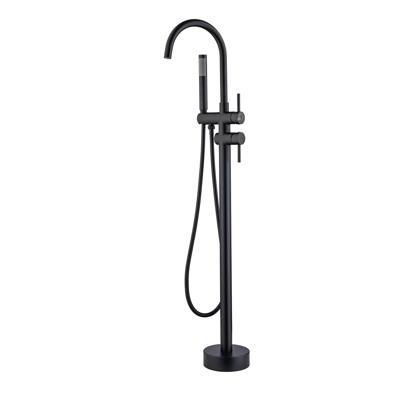 Single Handle Floor Mounted Freestanding Tub Filler with Handheld Shower RX8005