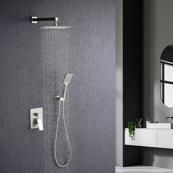 Wall-Mount Square Shower Faucet