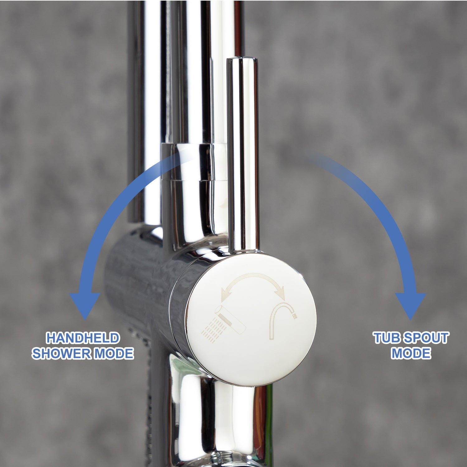 Single Handle Floor Mounted Freestanding Tub Filler with Handheld Shower RX8005