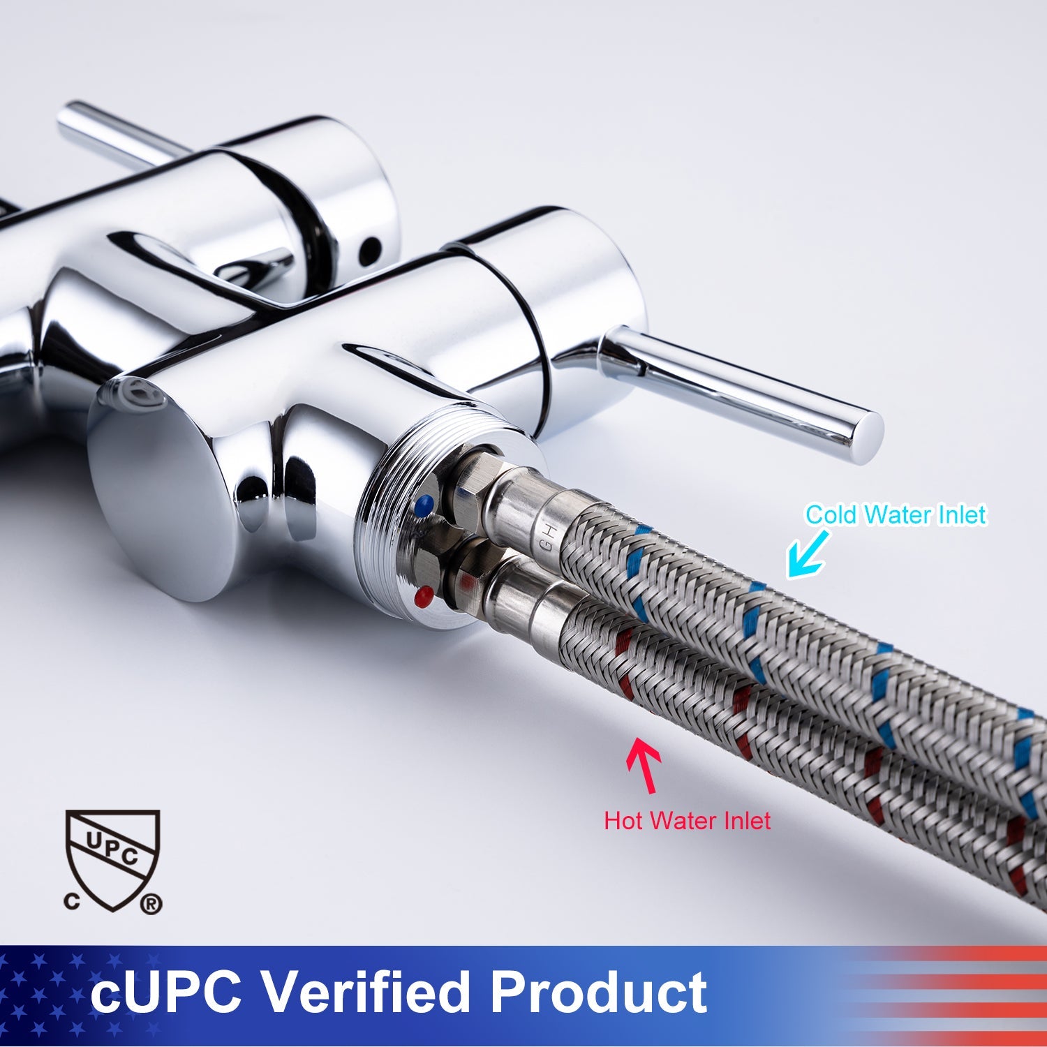 Single Handle Floor Mounted Freestanding Tub Filler with Handheld Shower RX8005