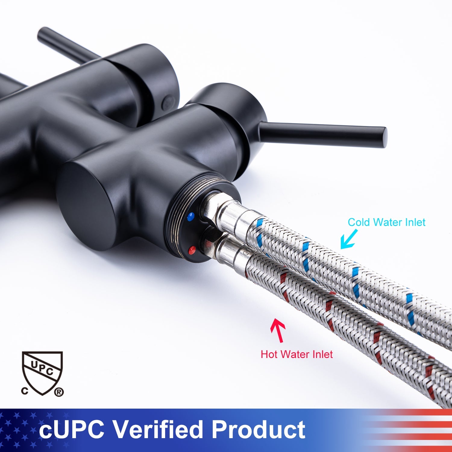 Single Handle Floor Mounted Freestanding Tub Filler with Handheld Shower RX8005