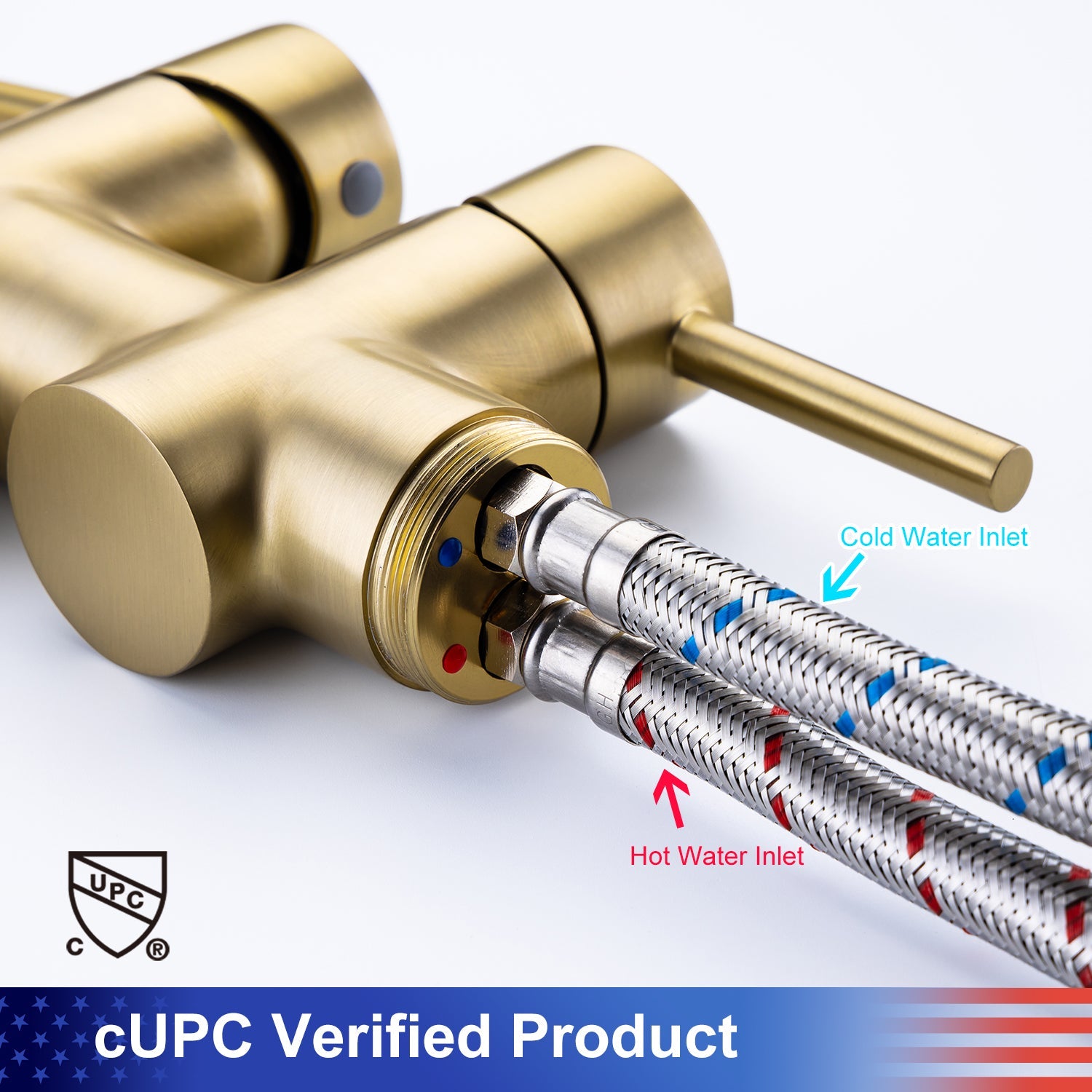 Single Handle Floor Mounted Freestanding Tub Filler with Handheld Shower RX8005