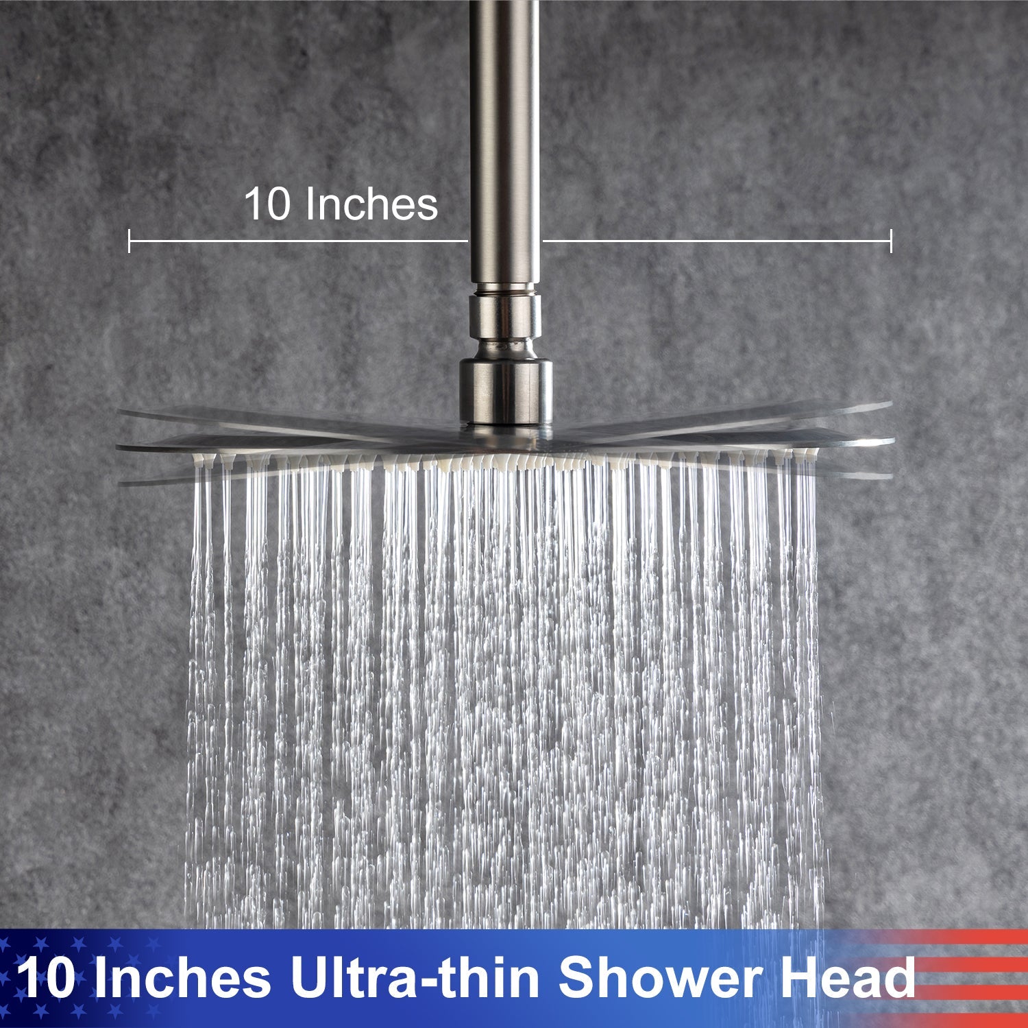 10" Shower Head 2-way Ceiling-Mount Round Shower Faucet with Rough-in Valve RX96205-10